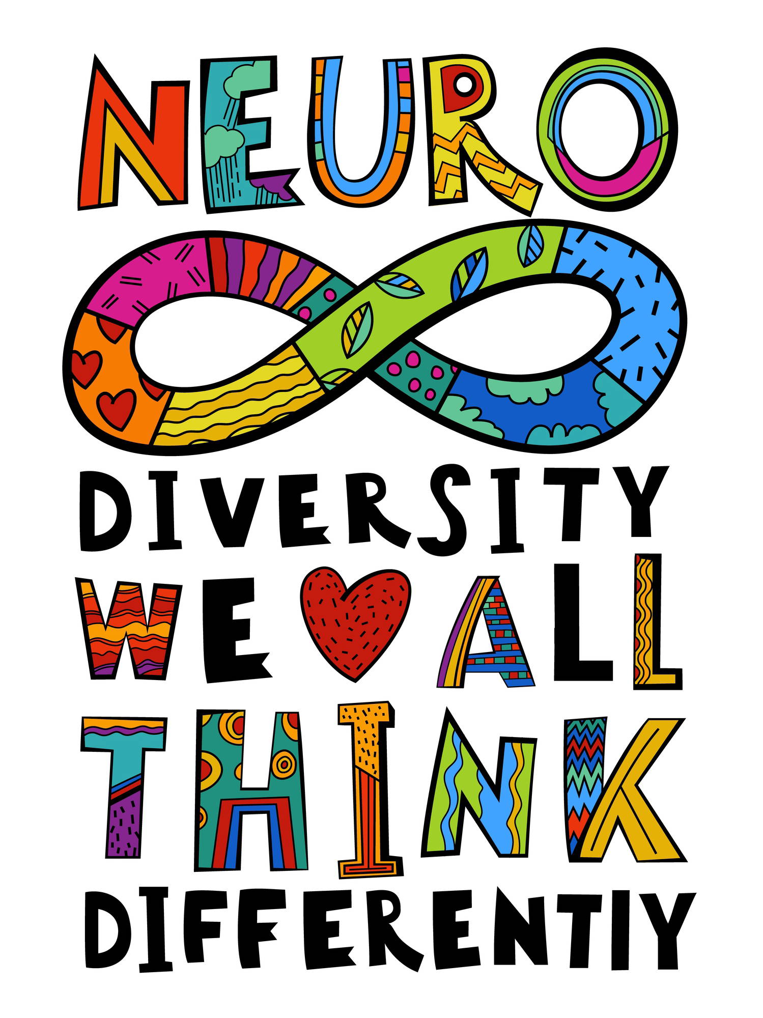 Neuro diversity, autism acceptance. Human minds and experiences